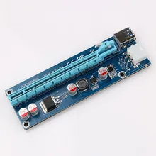 100 шт./лот 60 см высокого качества ver006c pci-e PCI Express Riser Card 1x к 16x USB 3.0 удлинитель whth источника питания для bitcoi