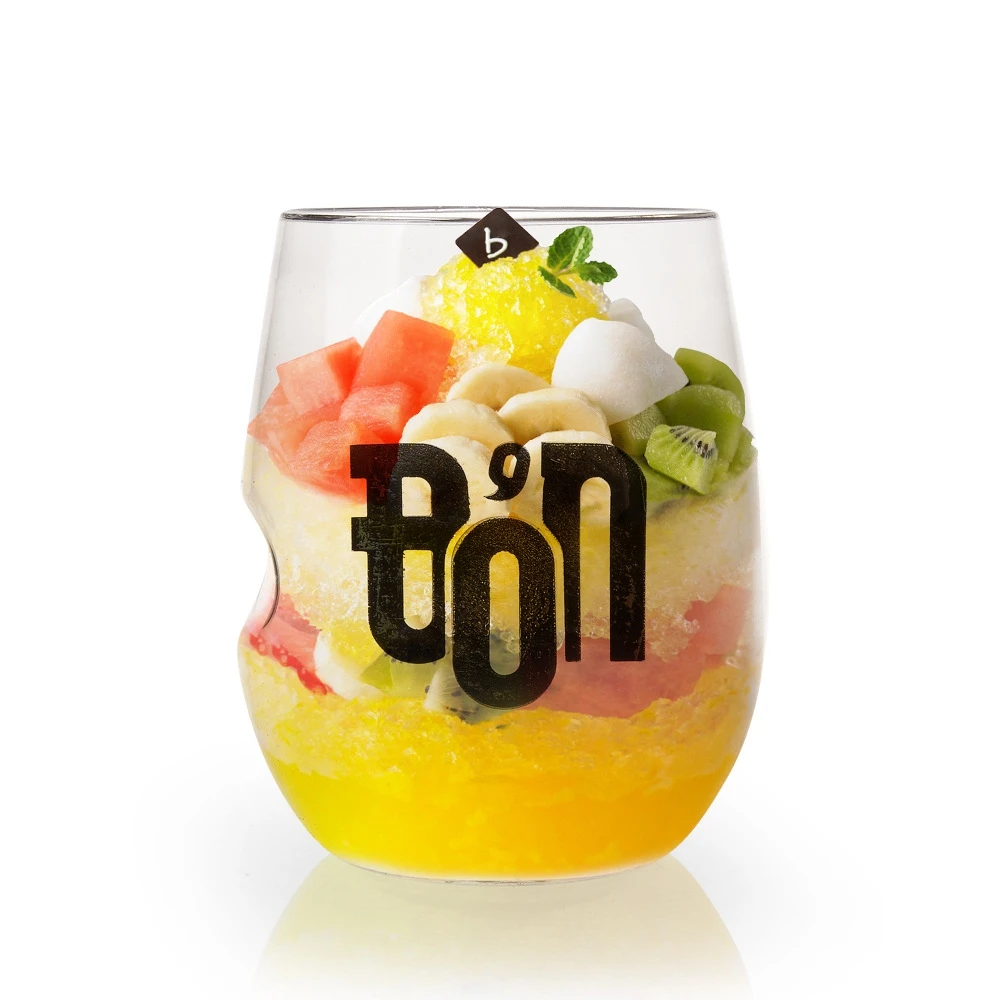 

Promotion - Party Wedding Supplies, REUSABLE 370ml Modern Plastic Shatterproof Stemless Thumb Touch Wine/Dessert Cup, 2/Pack