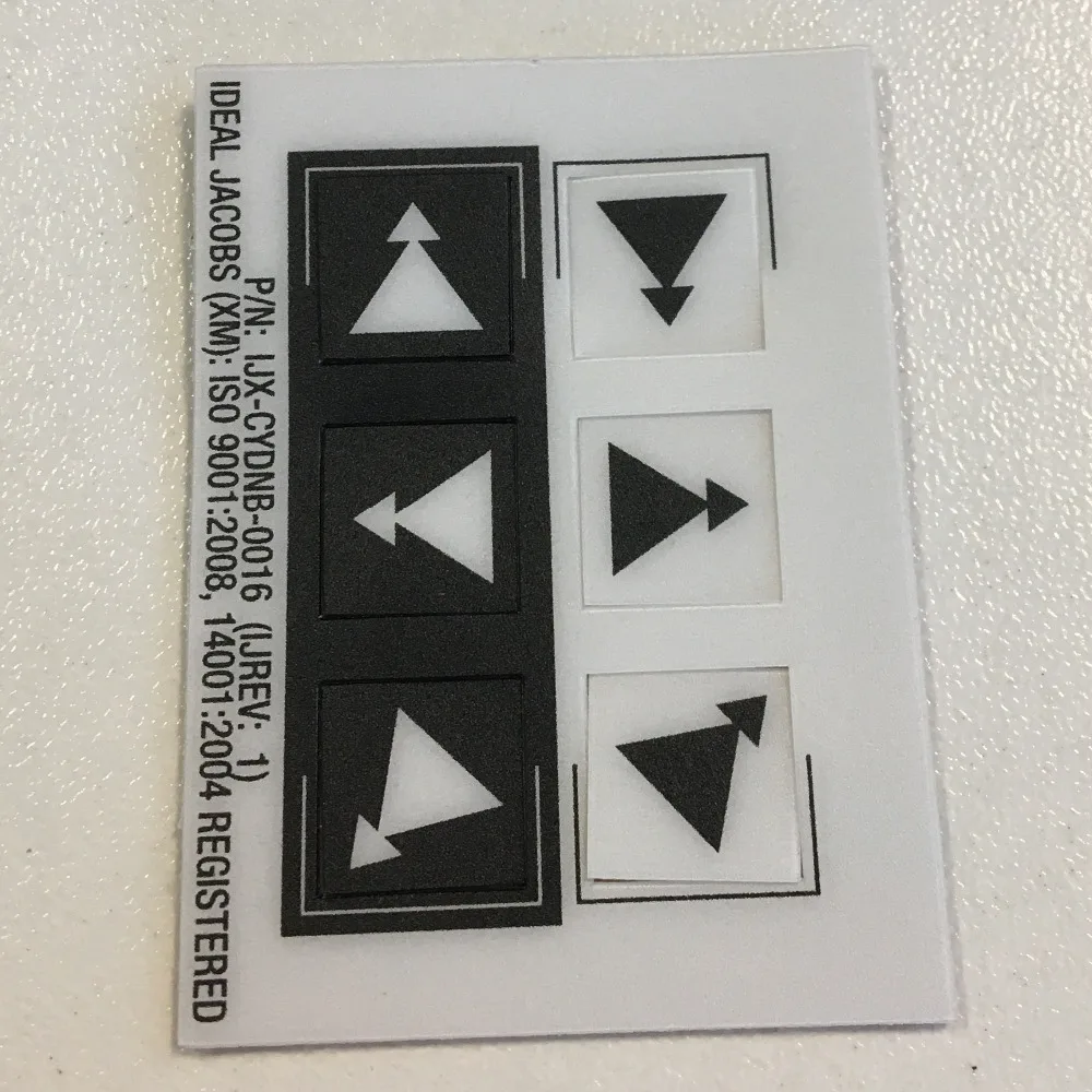 

6 channels double speed arrow symbol word sticker lable for crane remote controller