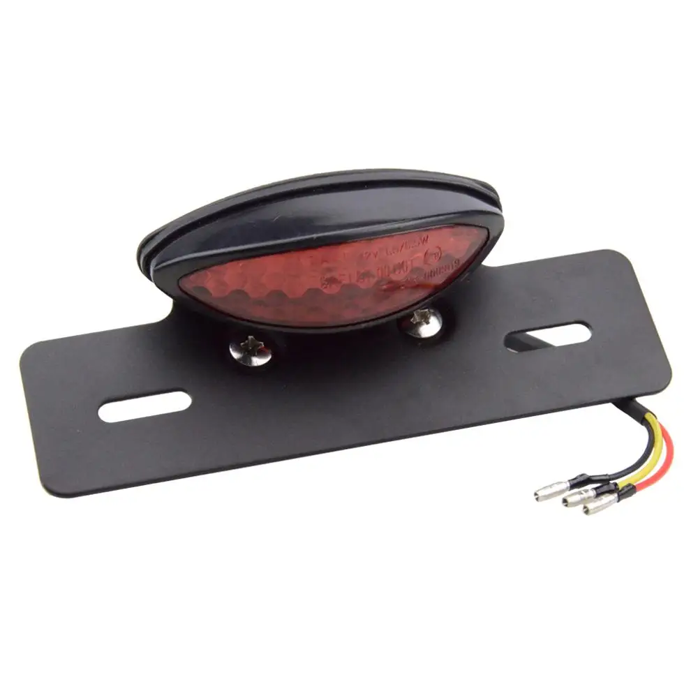 

GOOFIT Universal Chrome Motorcycle White/Red/Black Rear Brake Indicator Light Turn Signals Light for Bike ATV Scooter J065-870