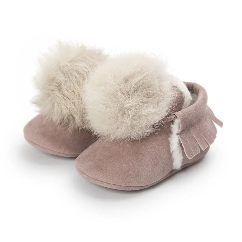 Зимняя Милая теплая обувь для маленьких девочек; обувь для малышей