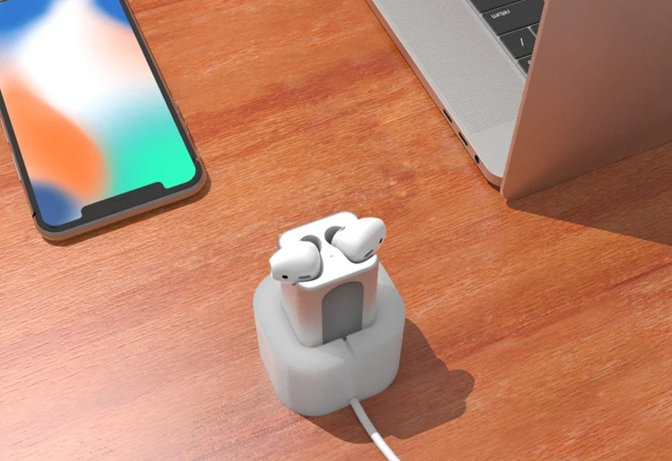 Charging Only Dock Wireless Charging Case for Apple AirPods Car Mount Stand Desk Charger Compatible with Airpods Headphones
