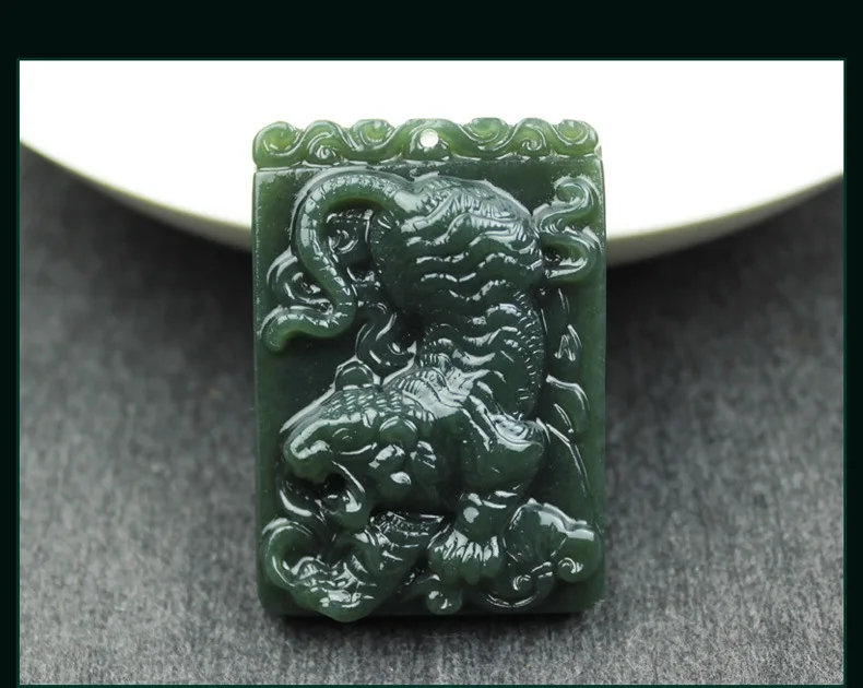 Мужская и wo Мужская брендовая подвеска с героем аниме Синьцзян хэтян Цин Юху бренд натуральный yu Зодиак подвеска с изображением тигра