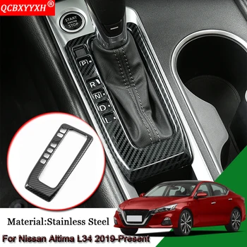 

Car Styling Car Interior Gear Box Decorative Frames Sequins Cover Auto Stickers Accessories For Nissan Altima L34 2019-Present