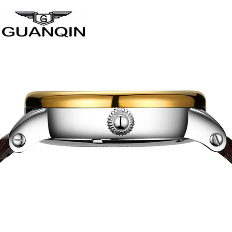 Relogio Masculino GUANQIN мужские часы Топ бренд класса люкс турбийон автоматические