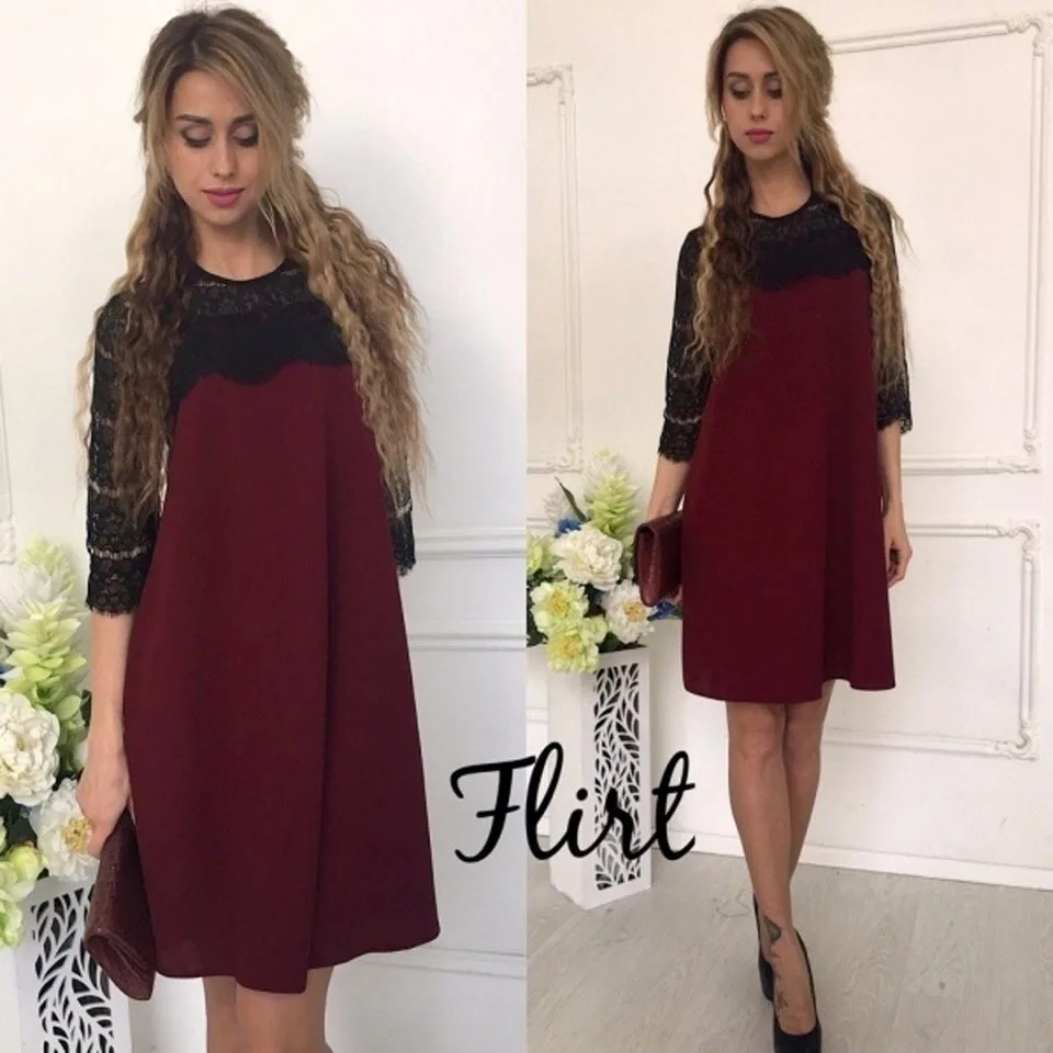 Azzpl Apparel Autumn New Style O Neck Three Quarter PU Sleeve With Pockets Pu Pocket Side
