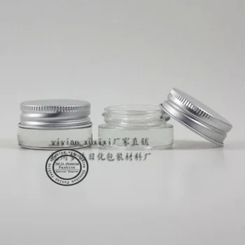 

Ex-factory price, 20pcs High Quality 5g ADB bandy transparent bottomed aluminum cover cream jar, packaging bottles eyeliner