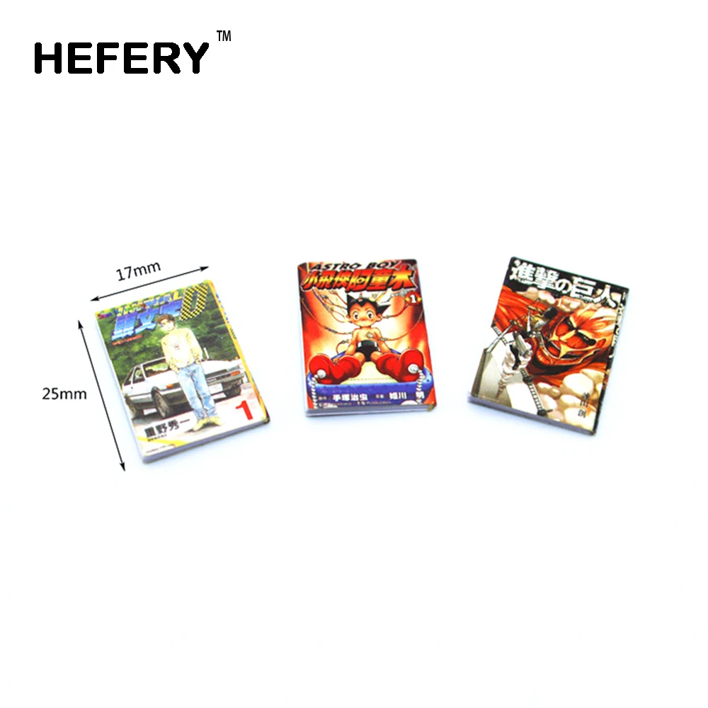 

3Pcs 1/12 Dollhouse Miniature Accessories Mini Comic Books Simulation Magazine Model Toy for Doll House Decoration