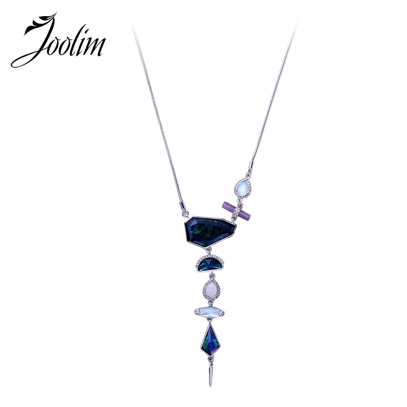 

JOOLIM Jewelry 2018 Spring Summer Necklace New Geo Cut Stone Convertible Necklace Adjustable Length Necklace