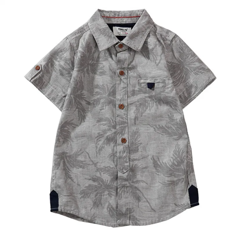 Boys Shirts 2018 Summer Fashion Children Short Sleeved Shirt For Boy