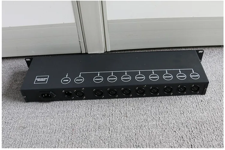 Горячая Распродажа 8 способ DMX512 сигнала каскад усилителя светильник DMX512 усилитель распределитель сигналов DMX сценический светильник Инж