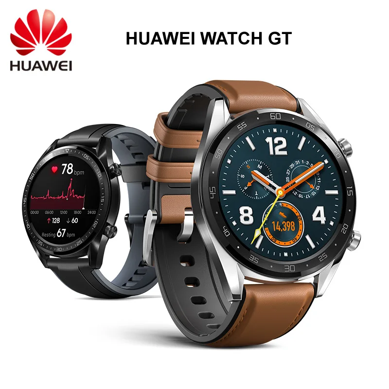 Смарт часы HUAWEI GT Спортивные с цветным экраном AMOLED 1 39 дюйма GPS|Смарт-часы| |