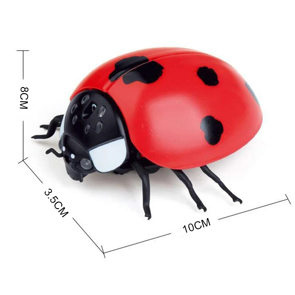 Пульт дистанционного управления насекомые электрические жуки игрушки Rc насекомые божья коровка Пластиковые эмуляции электронные компоненты инфракрасные вечерние макет