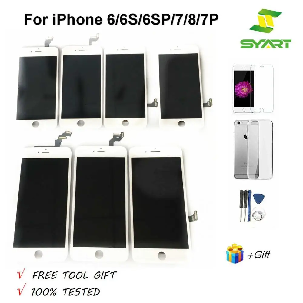 

4.7'' 5.5'' 100% Tested LCD Display Touch Screen Digitizer For iphone7 LCD Screen pantalla For iphone 6 6S 6SP 7 8 7P LCDs