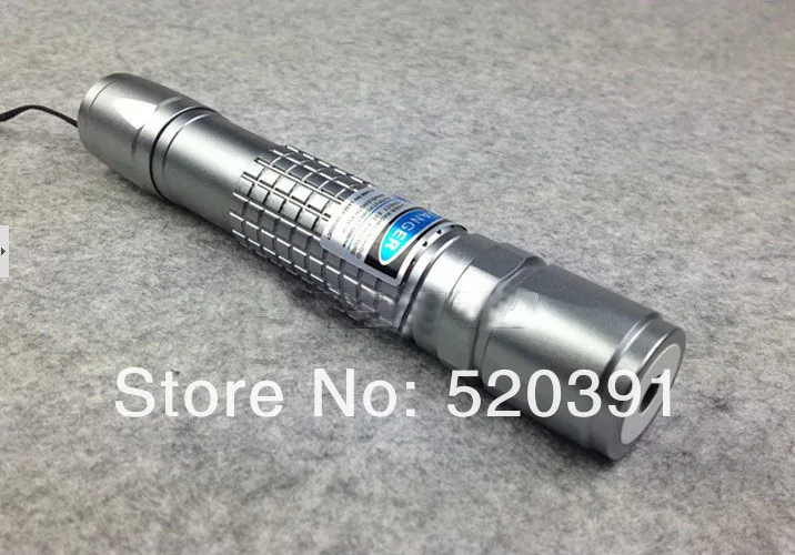 

Lazer Beam Military 405nm 5000mw/5 Watt Flashlight Blue Purple Laser Pointers Burn Matches & Light Cigarettes+Charger+Gift Box