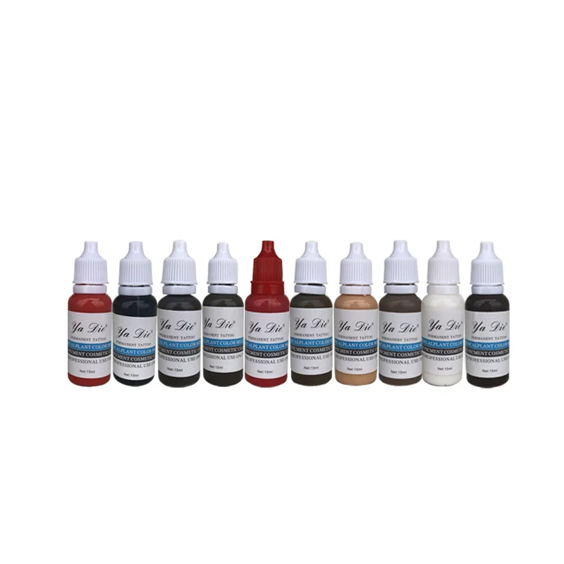 

7 Pcs High Quality 12ml Microblading Pigment Professional Cosmetic Paint Tattoo Ink Permanent Makeup Eyebrow/Lip Tattoo Supplies