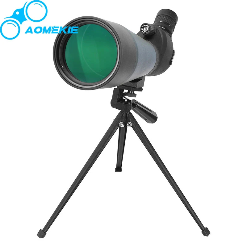 AOMEKIE 20-60X80 Zoom Spotting Scope Large Multi-coated Lens Bak4 Prism Birdwatching Waterproof Monocular Telescope with Tripod