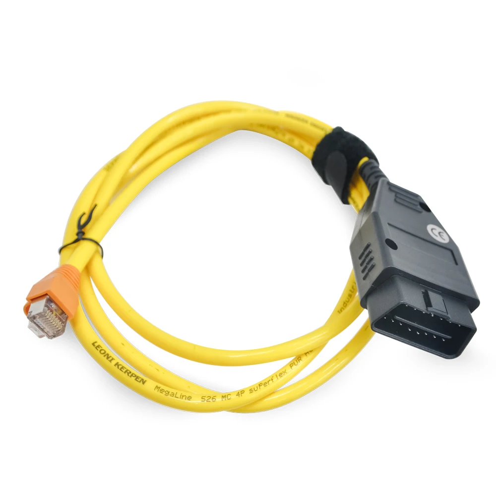 50 шт./лот ESYS кабель для передачи данных для BMW ENET Ethernet к OBD интерфейсу E-SYS ICOM кодирование для F-serie диагностический кабель DHL