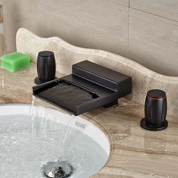 dual knobs bathroom oil rubbed bronze faucet waterfall spout vessel mixer tap hot and cold mixer in basin faucets from home improvement on aliexpresscom - Waterfall Bathroom Faucet dual knobs bathroom oil rubbed bronze faucet waterfall spout vessel mixer tap hot and cold mixer in basin faucets from home improvement on aliexpresscom - Waterfall Bathroom Faucet