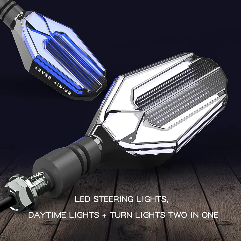 Motorcycle modified Turn signals waterproof turn lights LED direction font b lamp b font decorative Signal