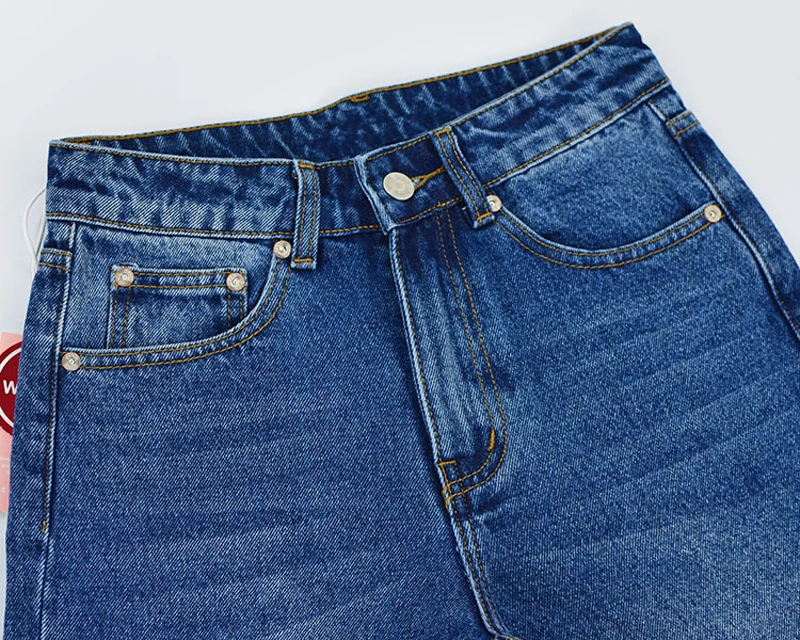 YNZZU 2019 новые весенние модные женские джинсы европейский стиль с высокой талией свободные прямые джинсы для мам женские джинсовые брюки YB266