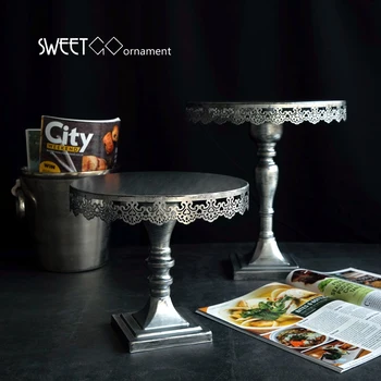 

SWEETGO Silver cake stand for 10/12inch fondant cake decorating tools wedding backing accessories bakeware Kitchen suppliers