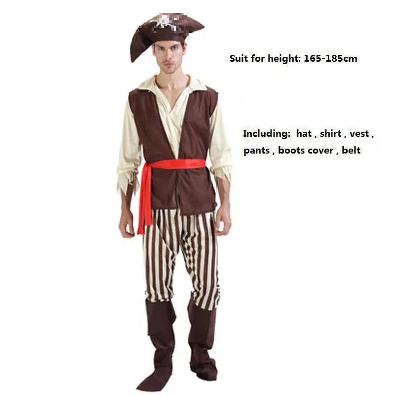 Новинка года; женские и мужские Пираты; Джек Воробей; карнавальный костюм; маскарадные пиратские костюмы; карнавальный костюм на День рождения; женские товары для вечеринок - Цвет: 1