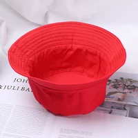 Cotton Summer Foldable Bucket Hat Unisex Women Outdoor Sunscreen Hat Pure Color Fishing Hunting Cap Men Basin Chapeau Beach Cap - Image 5
