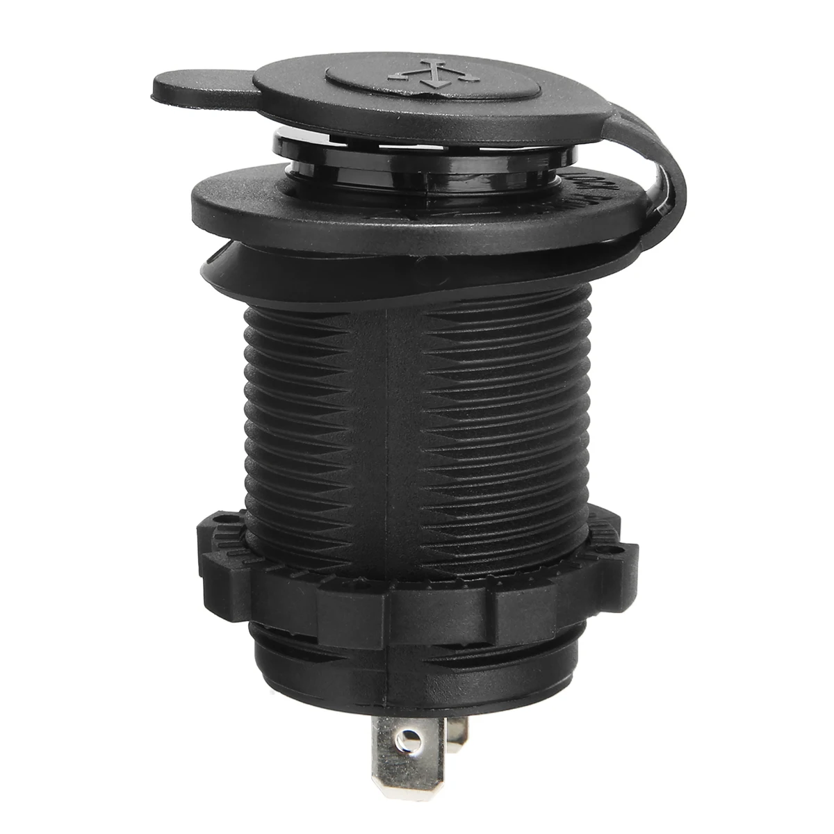 New 12-24V Car Cigarette Lighter Socket Dual USB Power Adapter Charger Outlet Plug for Car Auto Motorcycle Truck