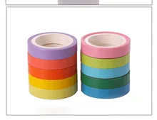 Creative Cute Rainbow Masking Washi Tape Japanese Decorative Adhesive Tape Diy Scrapbooking Tools Sticker Label 7.5mmx5m 15mm 7m creative colorful memory scenery succulent plants washi tape adhesive tape diy scrapbooking sticker label masking tape