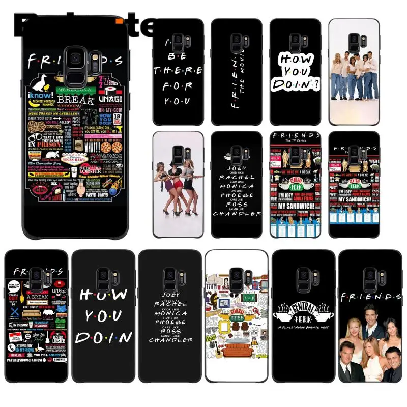 

Babaite friends tv show how you doin Black DIY Luxury High-end Protector Phone Case For Samsung Galaxy S4 S5 S6 S7 S8 S9