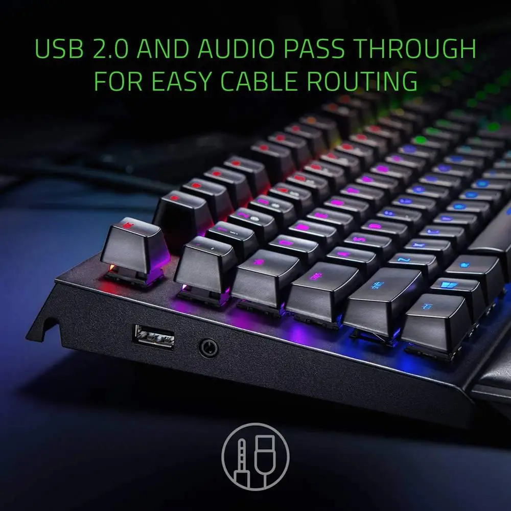 Игровая механическая клавиатура razer BlackWidow Elite RGB зеленые переключатели с