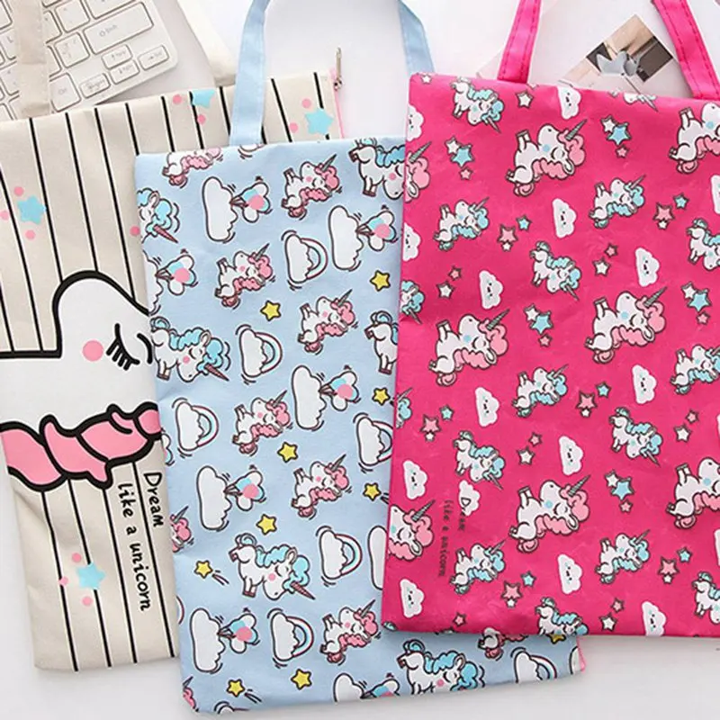 

Unicorn Oxford Cloth Colorful File Folder Document Filing Bag Office School Bag Pouch Filing Products Drop Shipping
