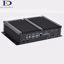 Windows 10 cheap fanless mini industrial pc 16G RAM 256G SSD 1TB HDD Intel i5 4200u CPU 2 COM Ports Desktop Computer