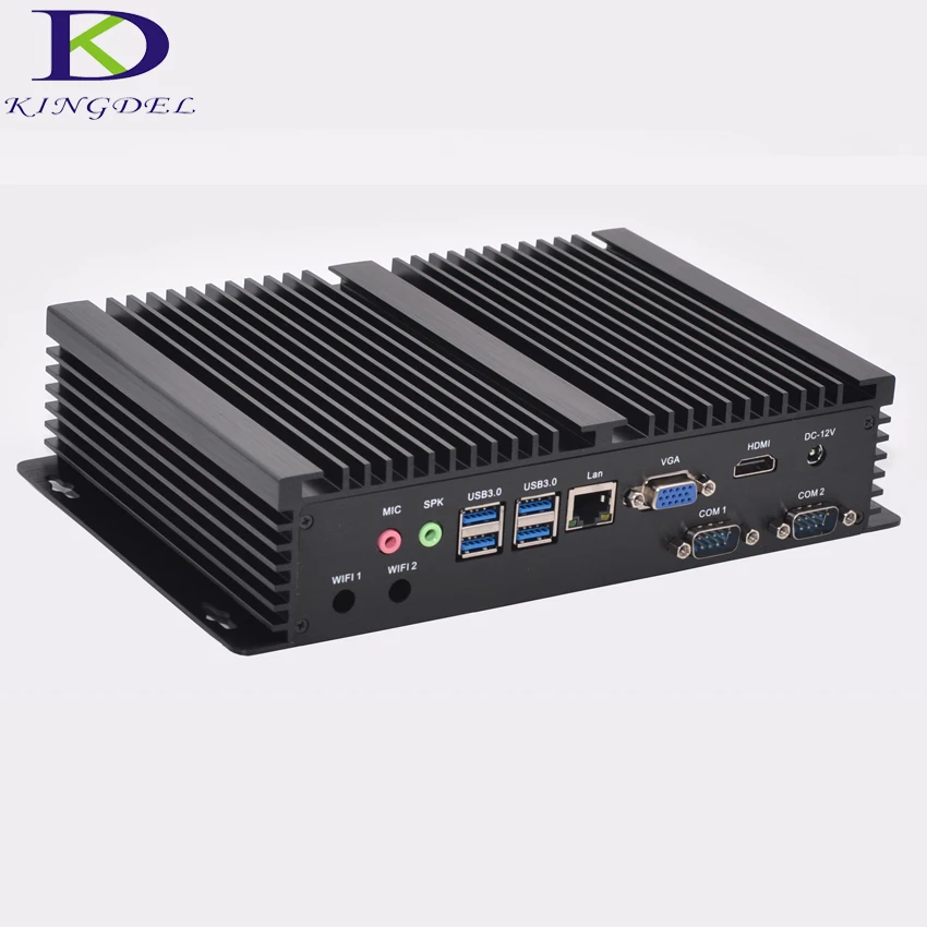  Windows 10 cheap fanless mini industrial pc 16G RAM 256G SSD 1TB HDD Intel i5 4200u CPU 2 COM Ports Desktop Computer 
