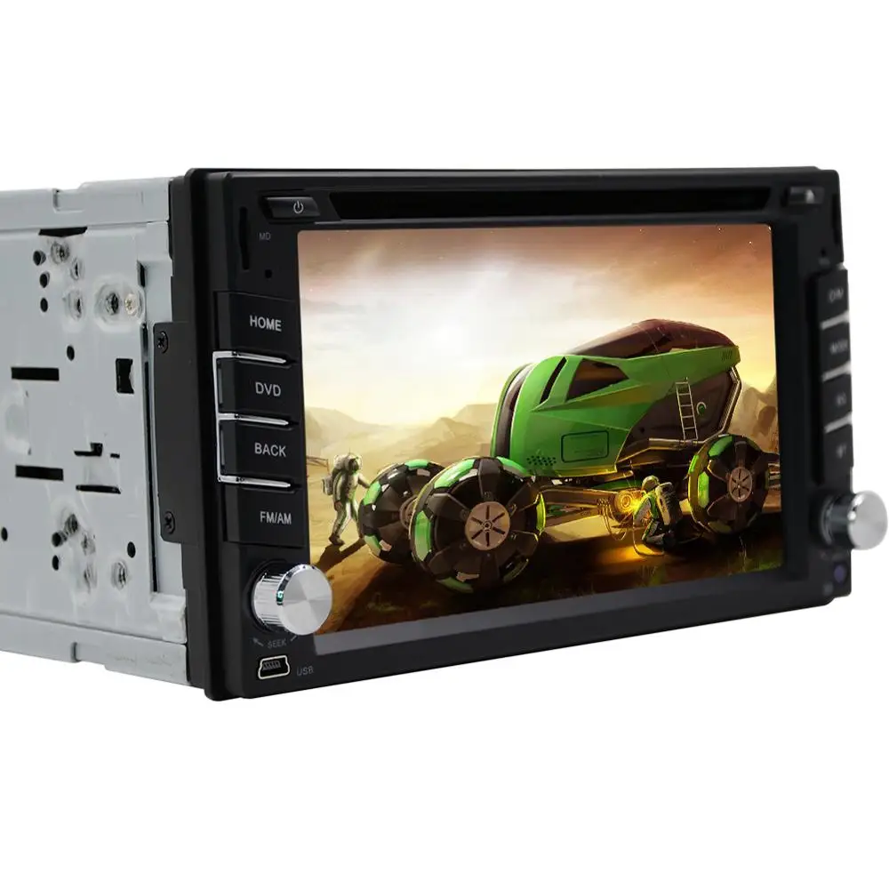 Best 6.2" Car GPS Navigation Radio DVD Player Double DIN Stereo BT Touch In Dash car logo, FM AM RDS radio, Car DVD, Remote control 8