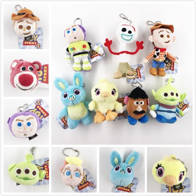 

Cartoon Movie TS4 Forky Anime Plush Keychain Toys Forky Soft Plush Stuffed Doll Figure Kids Christmas Birthday Gift