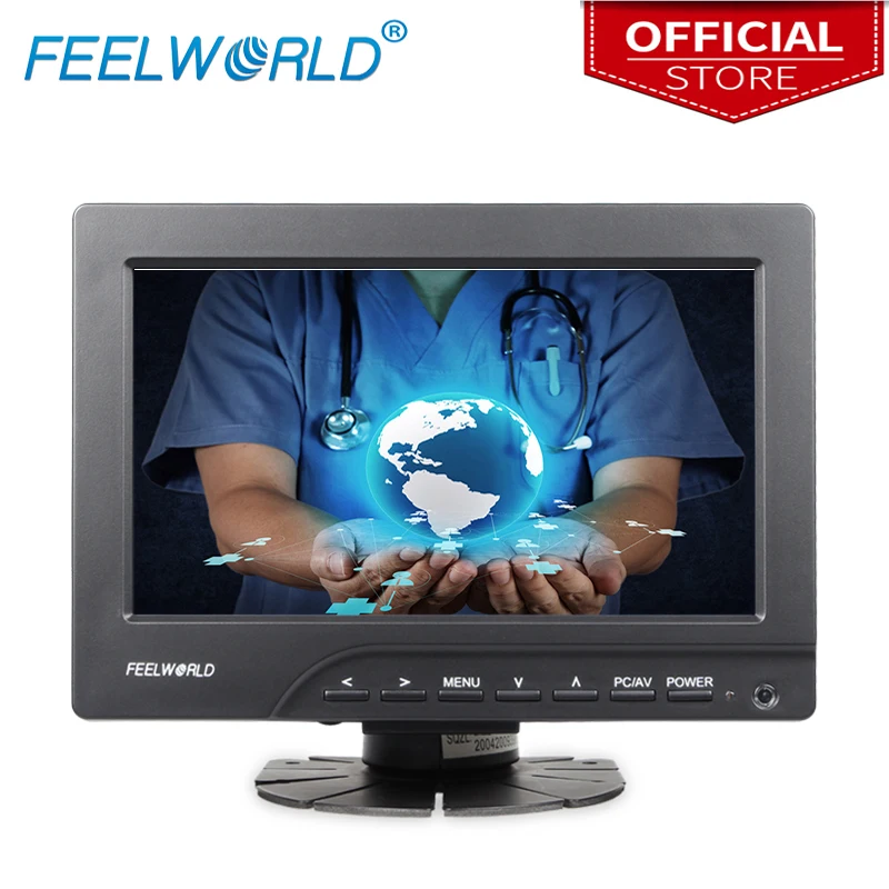 Feelworld FW669AHT 7 дюймов 800x480 TFT ЖК-дисплей сенсорный монитор с HDMI VGA Видео аудио входов Кронштейн 7" 1080 P ЖК-дисплей мониторы