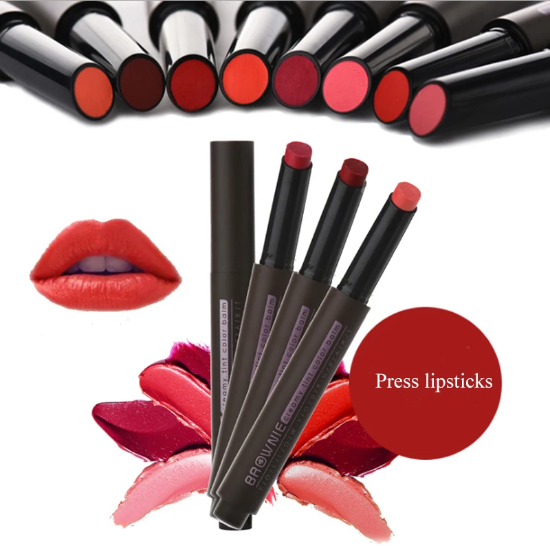 

16 colors Moisturizing Matte Lipstick water proof press lipstick Velvet Matte Lipstick
