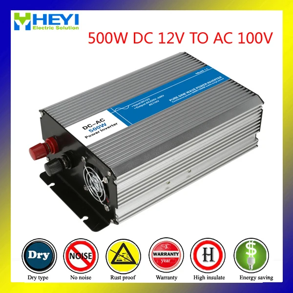 

YY-500W pure sine wave inverter charger DC 12V to AC 100V grid tie inverter