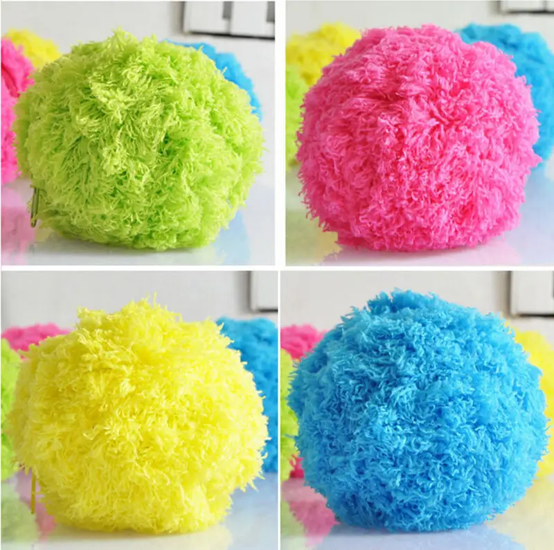 

New Automatic rolling ball Microfiber Robotic Mop Ball Mini Vacuum Cleaner Automatic Floor Sweeper Four Color Mop Ball