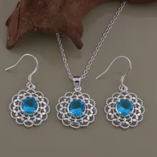 Высокого качества серебряные ювелирные изделия ожерелье кольца WT-622