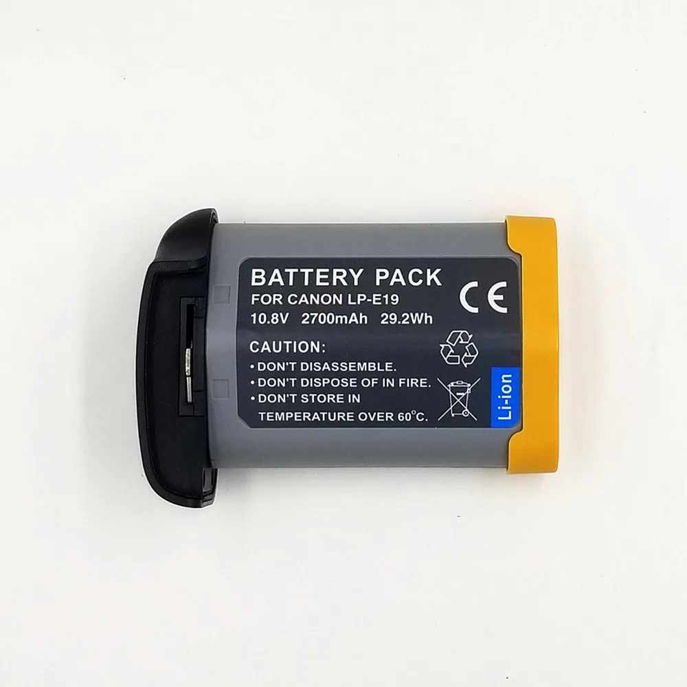 

WHCYonline 2700mAh Full Decoded Battery LP-E19 LP E19 for Canon LP-E4 LP-E4N LPE4N EOS 2 1DX 1DS 3 1D Mark II / 1Ds Mark III IV