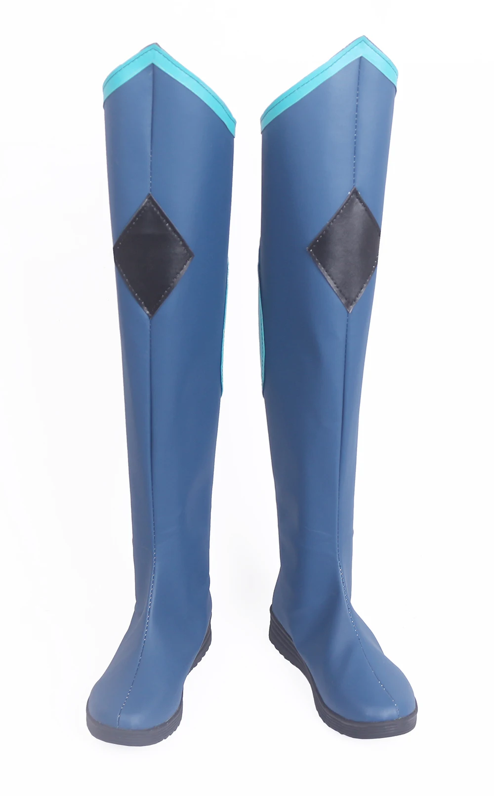 The Dragon Prince Rayla Cosplay Long Boots Blue Shoes (3)