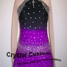 Платье для фигурного катания для девочек; новое Брендовое платье Vogue для соревнования в фигурном катании; DR3239