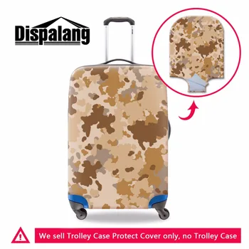 

Dispalang Dust Trolley Suitcase Cover Personalized Case Cover Brown Camouflage Patterns on Luggage Cover Unique Suitcase Covers
