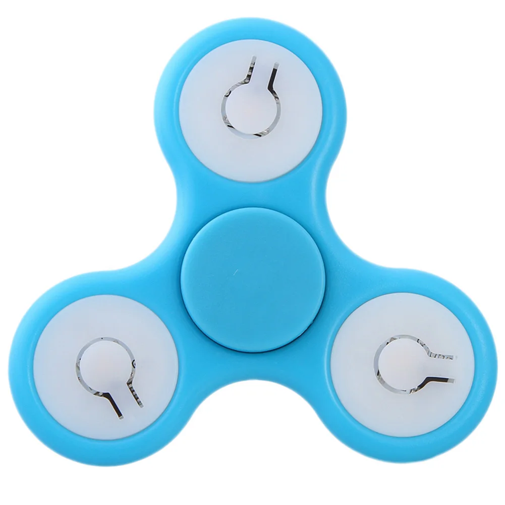 

Creative LED 9 Color Switch Gyro Attractive Spinner Hand Toys For Adult And Childen Stress Relief Fidget Toy Finger Spinner
