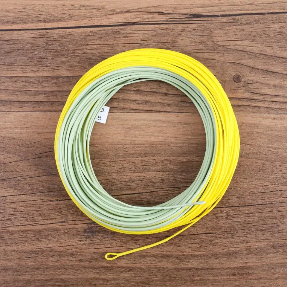 Maximumcatch 100FT двойной цвет Fly Line WF плавающий с двумя сварными петлями