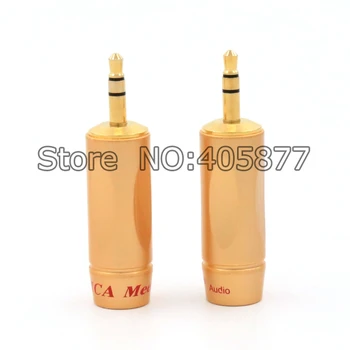 

2PCS Hifi Gold Plated 3.5mm stereo audio plug repair headphone Cable Plug