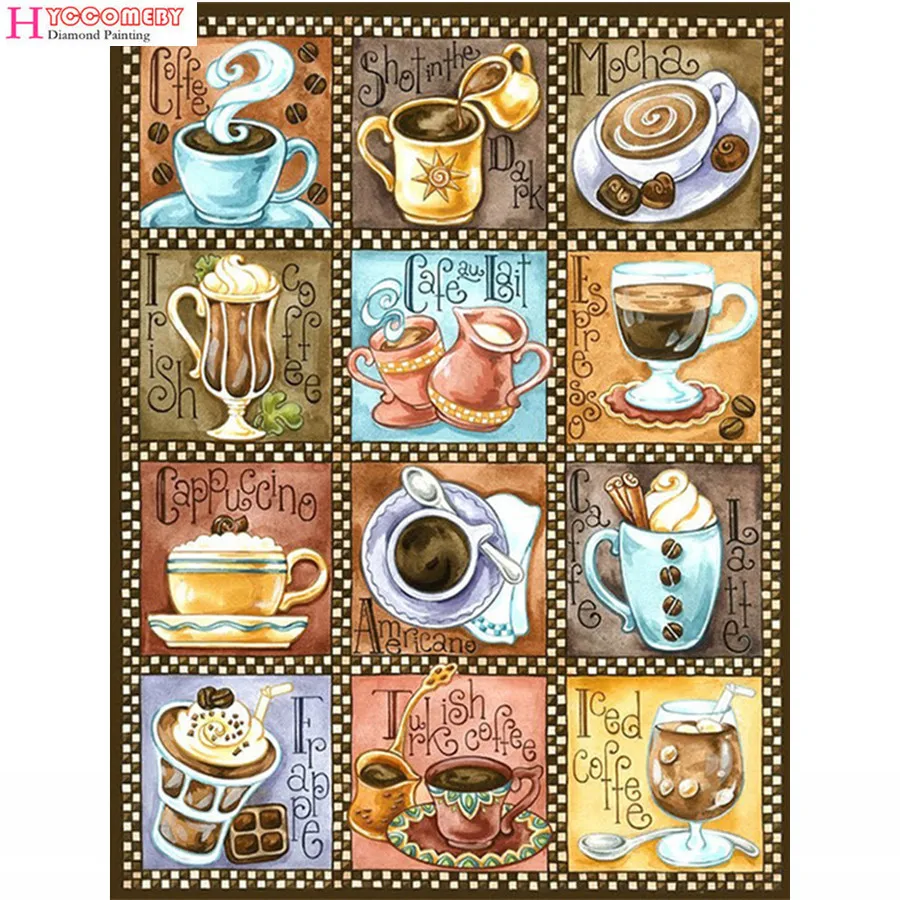 

Diamond Embroidery, coffee, tea cup, Full, Rhinestone, 5D, DIY Diamond Painting custom, Cross Stitch, kits, Diamond Mosaic, home